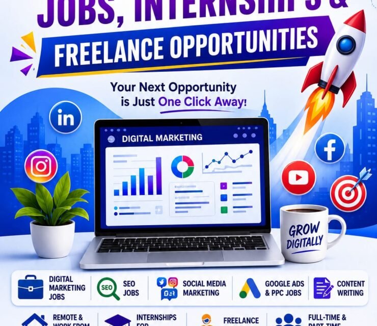 Digital Marketing Jobs, Internships & Freelance Opportunities: Your Gateway to a Successful Career